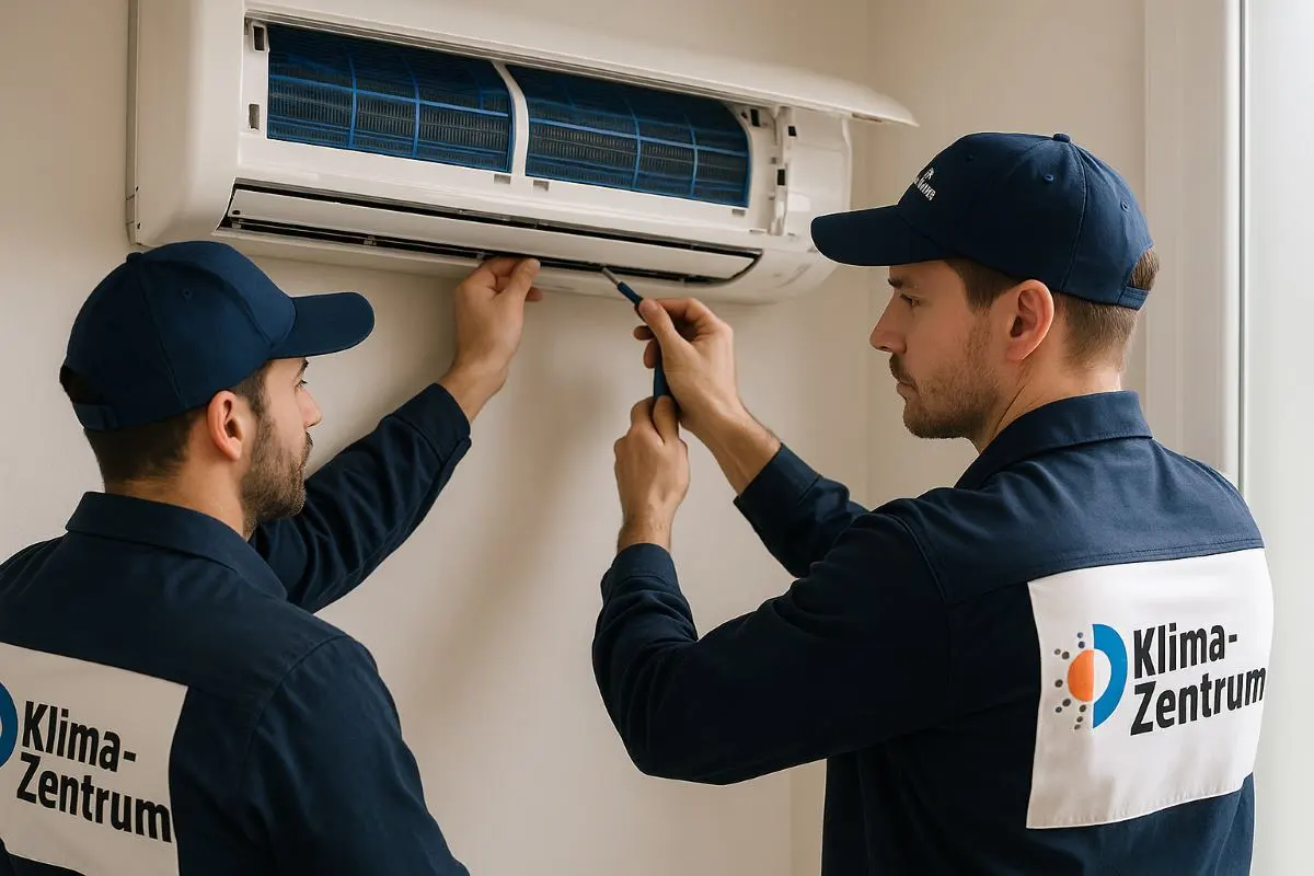 Klima-Zentrum Techniker im Einsatz